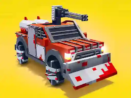שפּיל Zombie Derby Blocky Roads אָנליין
