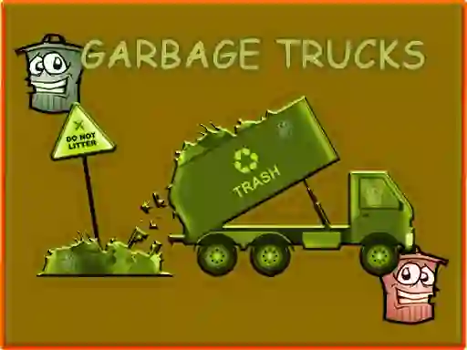 שפּיל Garbage Trucks Hidden Trash Can אָנליין