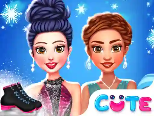 שפּיל Princess Winter Ice Skating Outfits אָנליין