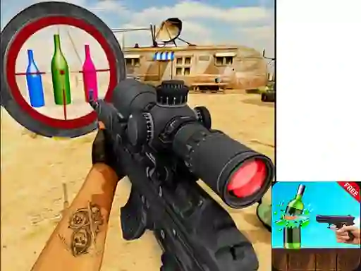 שפּיל Sniper Bottle Shooting אָנליין