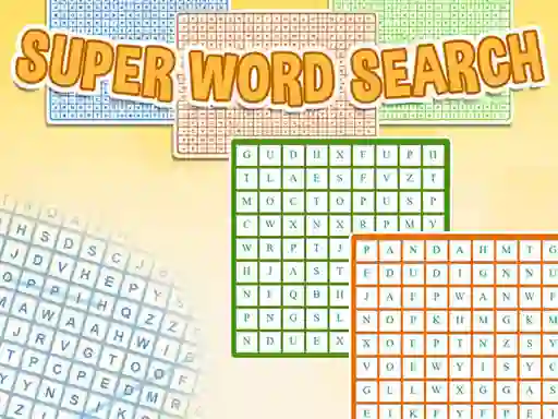 שפּיל Super Word Search אָנליין
