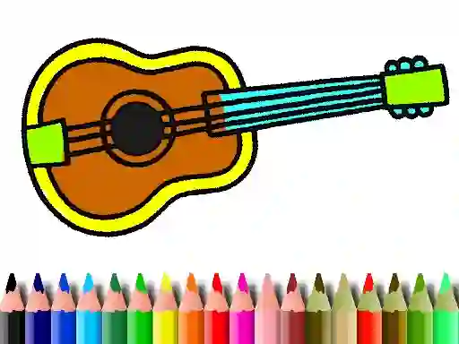 שפּיל Back To School: Music Instrument Coloring Book אָנליין