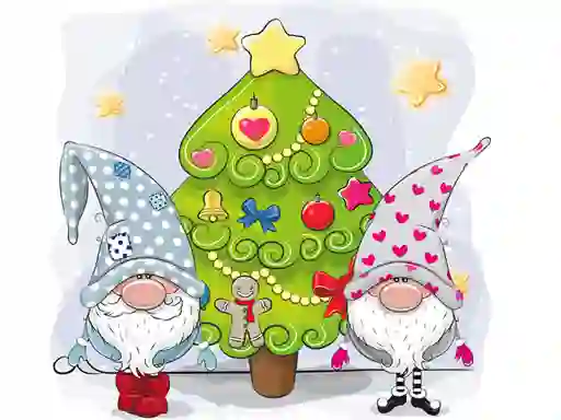 שפּיל Cute Gnomes Hidden Stars אָנליין
