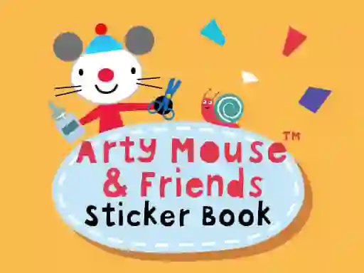 שפּיל Arty Mouse & Friends Sticker Book אָנליין