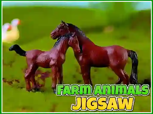 שפּיל Farm Animals Jigsaw אָנליין
