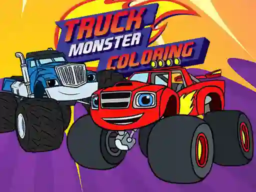 שפּיל Truck Monster Coloring אָנליין
