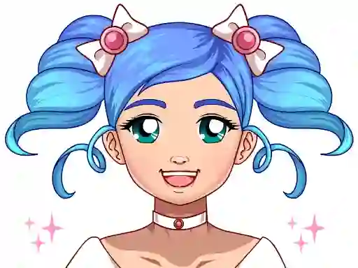 שפּיל Kawaii Magical Girl Dress Up Game אָנליין