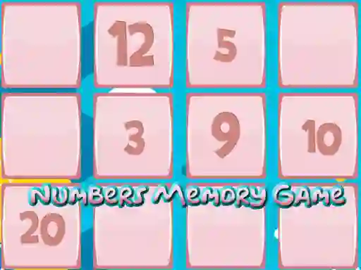 שפּיל Memory Game With Numbers אָנליין