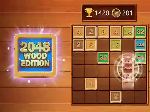 שפּיל 2048 Wooden Edition אָנליין