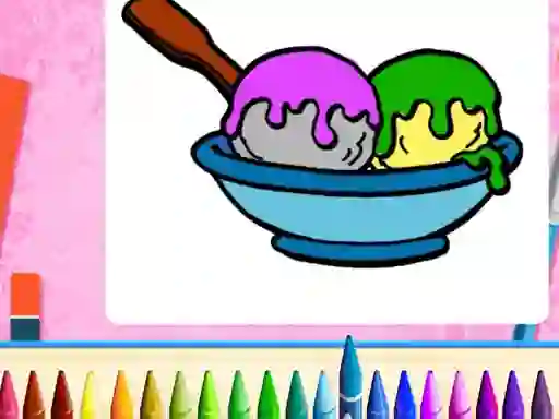 שפּיל Online Ice Cream Coloring אָנליין
