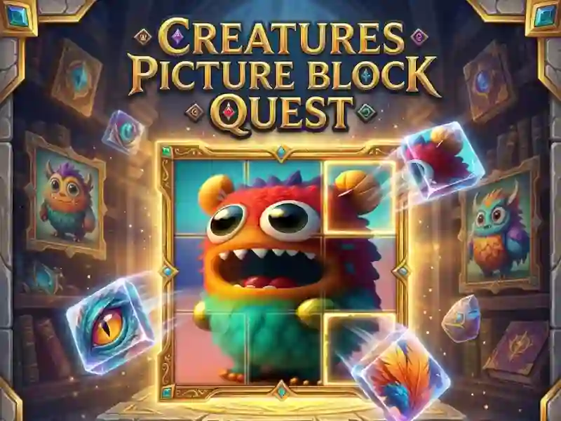 שפּיל Creatures Picture Block Quest אָנליין