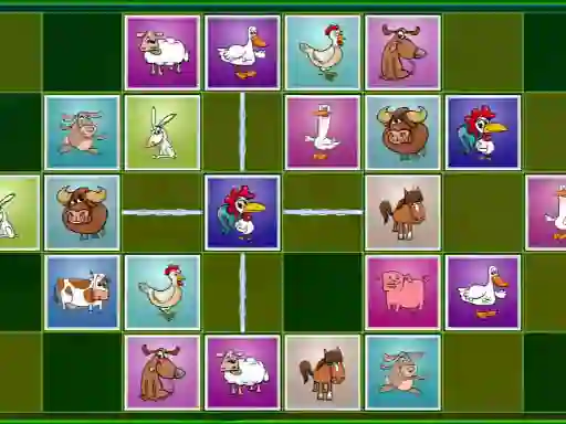 שפּיל Farm animals matching puzzles אָנליין
