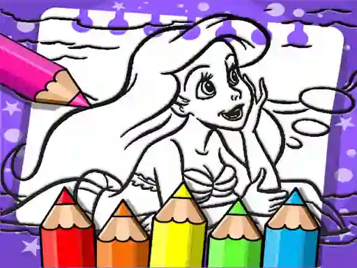 שפּיל Ariel The Mermaid Coloring Book אָנליין