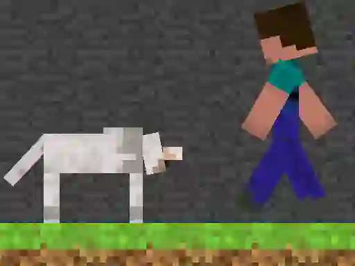 שפּיל Steve and Wolf אָנליין