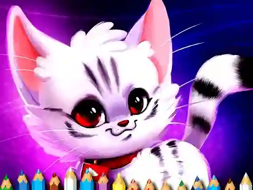 שפּיל Cute Kitty Coloring אָנליין