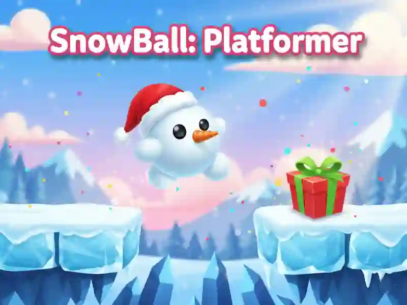 שפּיל SnowBall: Platformer אָנליין