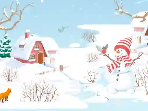 שפּיל Snowman Slide אָנליין