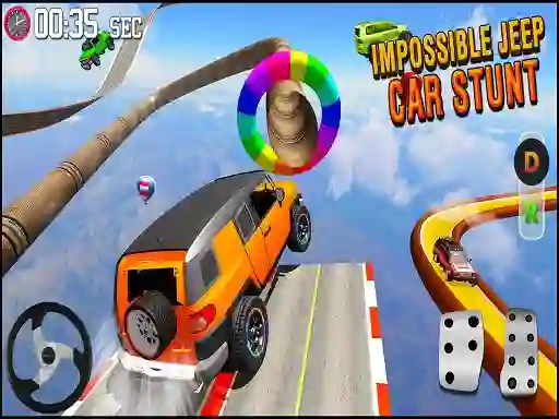 שפּיל GT Jeep Impossible Mega Dangerous Track אָנליין