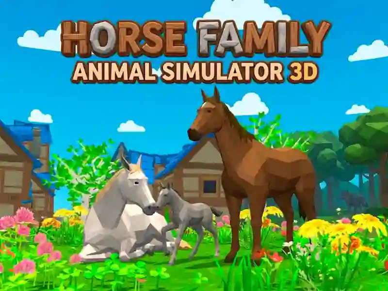 שפּיל Horse Family Animal Simulator 3D אָנליין