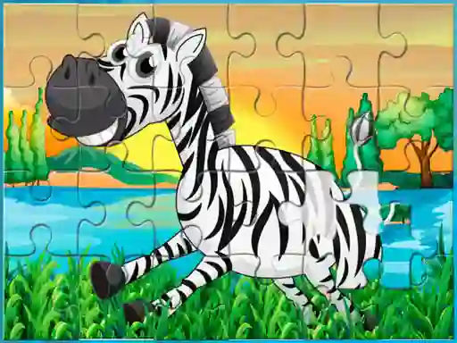שפּיל Happy Animals Jigsaw אָנליין