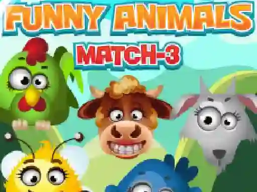 שפּיל Funny Animals Match 3 אָנליין