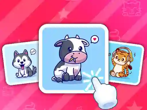 שפּיל Cute Animal Cards אָנליין