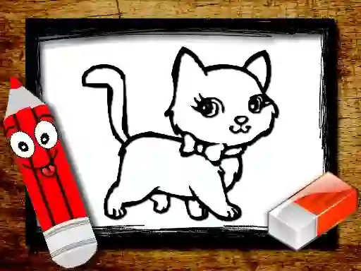 שפּיל Back to School: Animals Coloring Book אָנליין