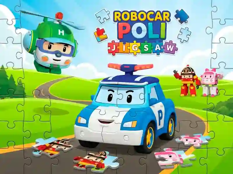 שפּיל Robocar Poli Jigsaw אָנליין