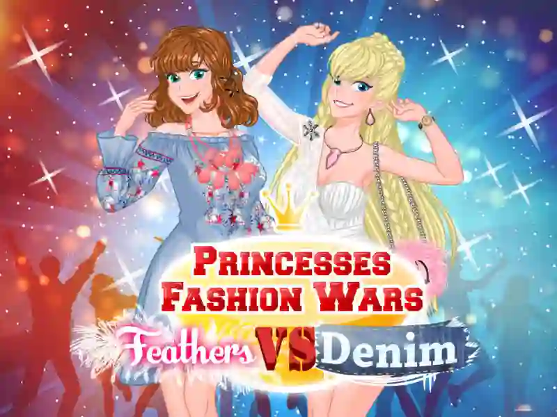 שפּיל Princesses Fashion Wars Feathers VS Denim אָנליין