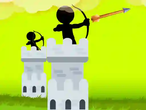 שפּיל Stickman Archer Castle אָנליין