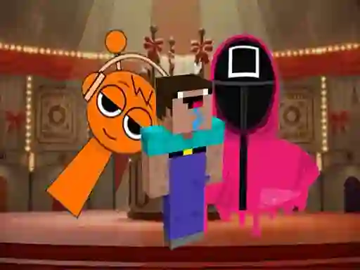 שפּיל Nextbots on Minecraft Squid Game Sprunki אָנליין