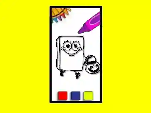 שפּיל SpobgeBob Halloween Coloring Book אָנליין