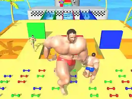 שפּיל Muscle Race 3D: Smash Running Game אָנליין