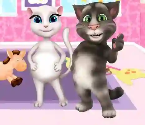 שפּיל Preganat Kitty Room Decor אָנליין