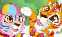 שפּיל Mommy and Baby Tiger אָנליין