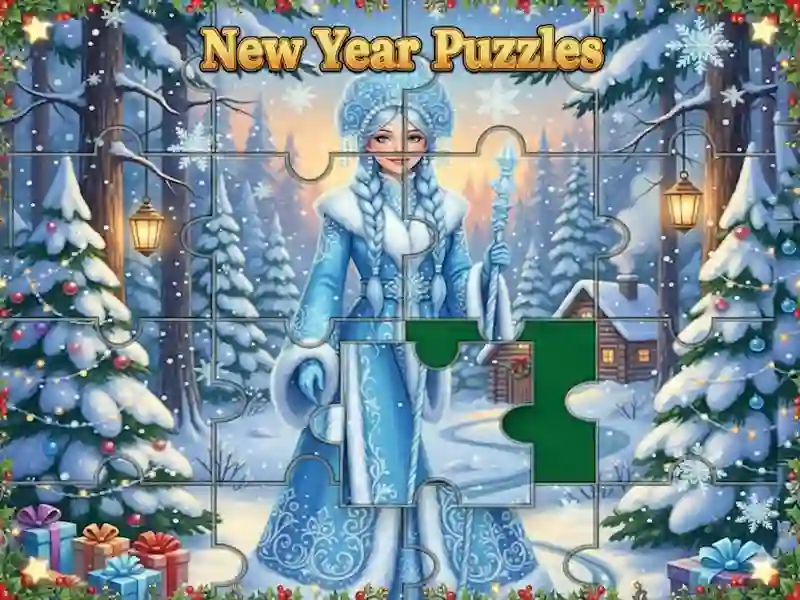 שפּיל New Year Puzzles אָנליין