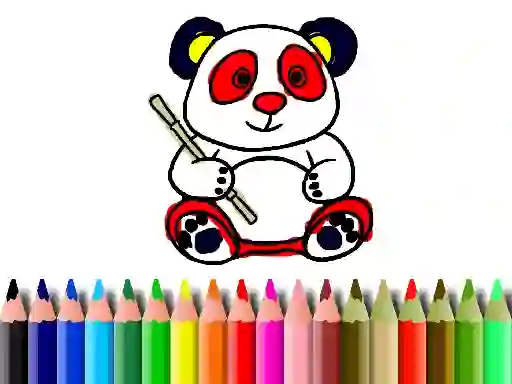 שפּיל Back To School: Panda Coloring אָנליין