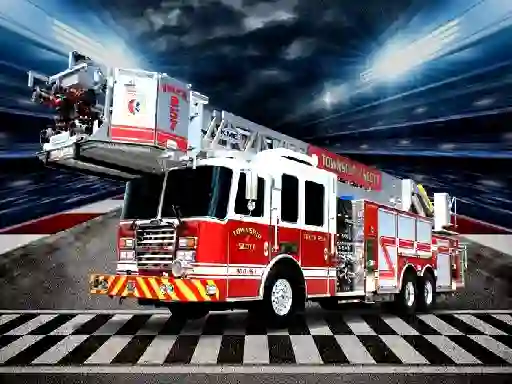 שפּיל Fire Trucks Puzzle אָנליין