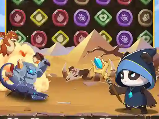 שפּיל Legend of Panda Match 3 & Battle אָנליין