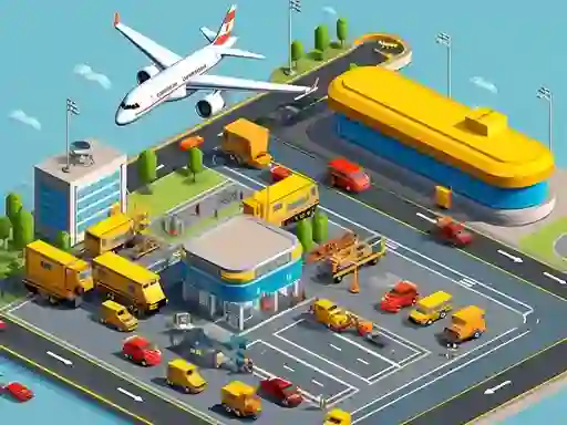 שפּיל Taxi Empire Airport Tycoon אָנליין