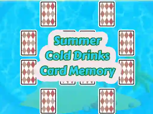 שפּיל Summer Cold Drinks Card Memory אָנליין