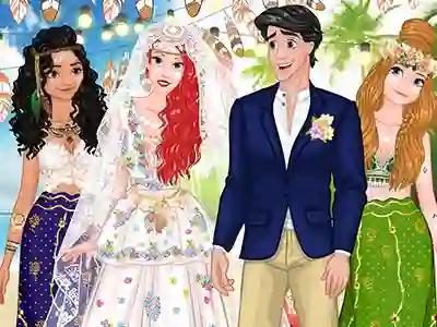 שפּיל Princess Coachella Inspired Wedding אָנליין