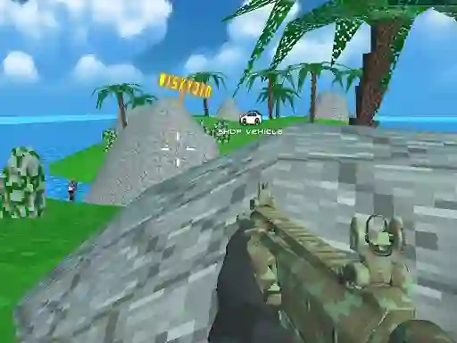 שפּיל Blocky Combat SWAT Desert Storm Zombie אָנליין