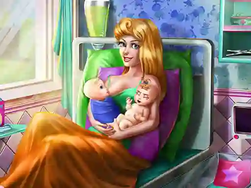 שפּיל Sleepy Princess Twins Birth אָנליין