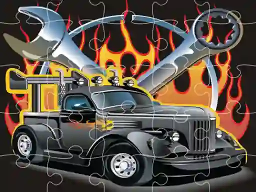 שפּיל Hot Rod Jigsaw אָנליין