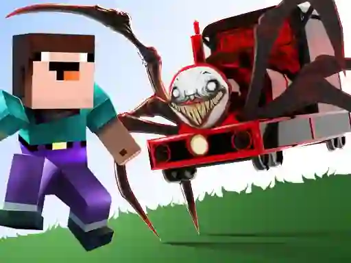 שפּיל Noob vs Spider Train אָנליין