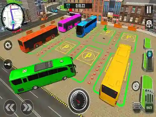 שפּיל Bus City Parking Simulator אָנליין
