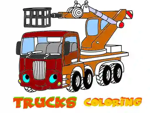 שפּיל Funny Trucks Coloring אָנליין