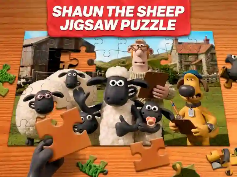 שפּיל Shaun the Sheep Jigsaw Puzzle אָנליין