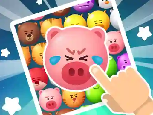 שפּיל Crazy Zoo Swipe Match 3 Puzzle אָנליין